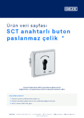 SCT anahtarlı buton paslanmaz çelik  * Ürün veri sayfası TR