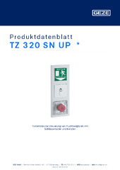 TZ 320 SN UP  * Produktdatenblatt DE