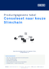 Consoleset naar keuze Slimchain Productgegevens tabel NL