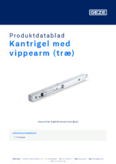 Kantrigel med vippearm (træ) Produktdatablad DA
