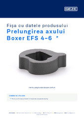 Prelungirea axului Boxer EFS 4-6  * Fișa cu datele produsului RO