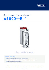 A5000--B  * Product data sheet EN