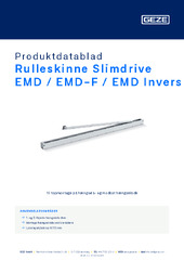 Rulleskinne Slimdrive EMD / EMD-F / EMD Invers Produktdatablad DA