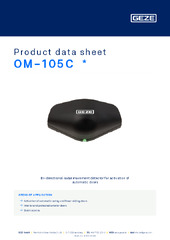 OM-105C  * Product data sheet EN