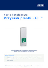 Przycisk płaski EFT  * Karta katalogowa PL