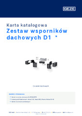 Zestaw wsporników dachowych D1  * Karta katalogowa PL