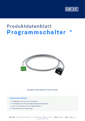 Programmschalter  * Produktdatenblatt DE