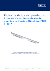 Sistema de accionamiento de puertas batientes Slimdrive EMD F-IS  * Ficha de datos del producto ES