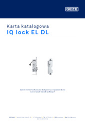 IQ lock EL DL Karta katalogowa PL