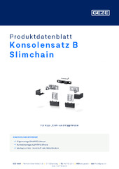 Konsolensatz B Slimchain Produktdatenblatt DE