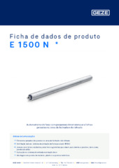 E 1500 N  * Ficha de dados de produto PT