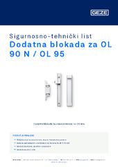 Dodatna blokada za OL 90 N / OL 95 Sigurnosno-tehnički list HR