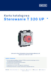 Sterowanie T 320 UP  * Karta katalogowa PL