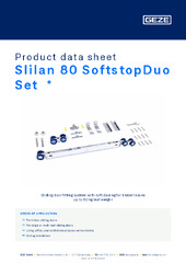Slilan 80 SoftstopDuo Set  * Product data sheet EN