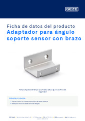 Adaptador para ángulo soporte sensor con brazo Ficha de datos del producto ES