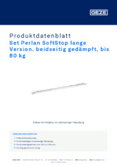 Set Perlan SoftStop lange Version, beidseitig gedämpft, bis 80 kg Produktdatenblatt DE