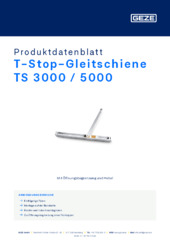 T-Stop-Gleitschiene TS 3000 / 5000 Produktdatenblatt DE