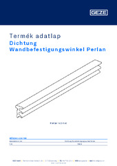 Dichtung Wandbefestigungswinkel Perlan Termék adatlap HU
