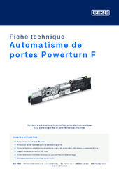 Automatisme de portes Powerturn F Fiche technique FR