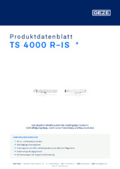 TS 4000 R-IS  * Produktdatenblatt DE