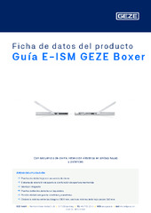 Guía E-ISM GEZE Boxer Ficha de datos del producto ES
