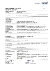 Leistungserklärungen BG DA DE EL EN ES ET FI FR HR HU IT LT LV NB NL PL PT RO SK SL SV (764840)