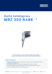 MBZ 300 N48K  * Karta katalogowa PL