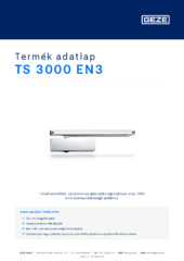 TS 3000 EN3 Termék adatlap HU