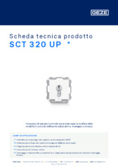 SCT 320 UP  * Scheda tecnica prodotto IT