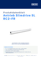 Antrieb Slimdrive SL RC2-FR Produktdatenblatt DE