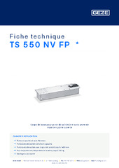 TS 550 NV FP  * Fiche technique FR