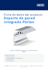 Soporte de pared integrado Perlan Ficha de datos del producto ES