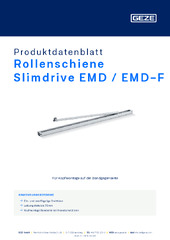 Rollenschiene Slimdrive EMD / EMD-F Produktdatenblatt DE