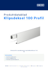Klipsdeksel 100 Profil Produktdatablad NB