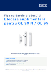 Blocare suplimentară pentru OL 90 N / OL 95 Fișa cu datele produsului RO