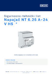 Napajač NT 6.25 A-24 V HS  * Sigurnosno-tehnički list HR
