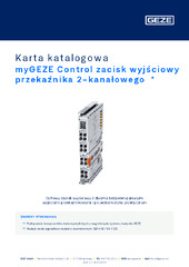 myGEZE Control zacisk wyjściowy przekaźnika 2-kanałowego  * Karta katalogowa PL