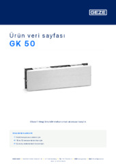 GK 50 Ürün veri sayfası TR