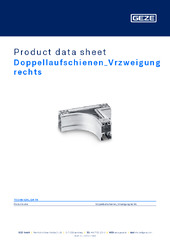 Doppellaufschienen_Vrzweigung rechts Product data sheet EN