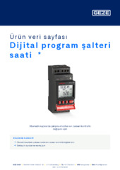 Dijital program şalteri saati  * Ürün veri sayfası TR