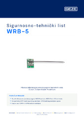 WRB-5 Sigurnosno-tehnički list HR