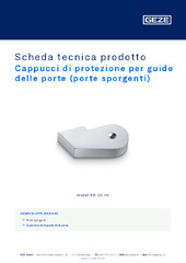 Cappucci di protezione per guide delle porte (porte sporgenti) Scheda tecnica prodotto IT