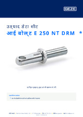आई बोल्ट E 250 NT DRM  * उत्पाद डेटा शीट HI