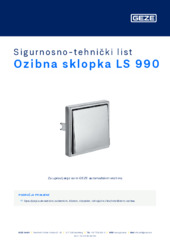 Ozibna sklopka LS 990 Sigurnosno-tehnički list HR