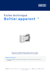 Boîtier apparent  * Fiche technique FR