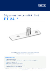 PT 24  * Sigurnosno-tehnički list HR