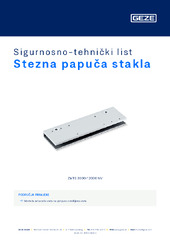 Stezna papuča stakla Sigurnosno-tehnički list HR