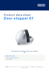 Door stopper 01 Product data sheet EN