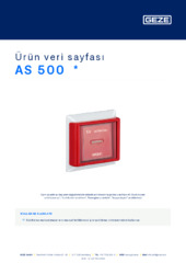 AS 500  * Ürün veri sayfası TR