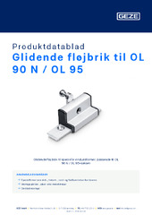 Glidende fløjbrik til OL 90 N / OL 95 Produktdatablad DA